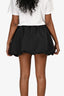 WeWoreWhat Black Satin Bubble Skirt Size 2