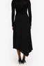Maje Black Belted Midi Skirt Size 36