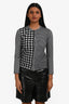 Comme des Garçons Black/White Plaid Long Sleeve Button Down Blouse Size XS
