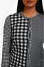 Comme des Garçons Black/White Plaid Long Sleeve Button Down Blouse Size XS
