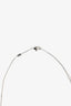 Gucci 18k White Gold Diamond Separate Cross Necklace