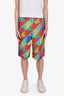 Gucci Multicolour Silk Rabbit Print Shorts Size 48 Mens