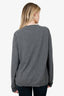 Gucci Grey Cashmere Horsebit Detail Sweater Size L