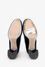 Miu Miu Blue Velvet Platform Boots Size 39