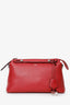 Fendi Red Leather Small By The Way Crossbody