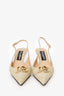 Dolce & Gabbana Raffia DG Slingback Pumps Size 38