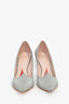 Roger Vivier Silver 'I love Vivier' Glitter Pumps Size 39