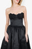 Meshki Black Elyssa Embroidered Midi Dress Size S
