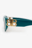 Balenciaga Green Frame BB Sunglasses
