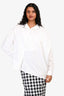 Toteme White Cotton Button Down Asymmetrical Top Size S