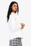 Toteme White Cotton Button Down Asymmetrical Top Size S