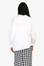 Toteme White Cotton Button Down Asymmetrical Top Size S