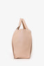 Stella McCartney Beige Faux Leather Perforated Logo Tote With Pouch
