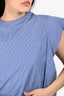 Sacai Blue/White Cotton Striped Shirt Size 3