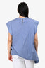 Sacai Blue/White Cotton Striped Shirt Size 3