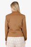 Versace Brown Wool Gold Button Jacket Estimated Size M