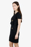 Pre-Loved Chanel™ 2011 Black Wool Square Jewel Embellished Dress Size 38