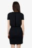 Pre-Loved Chanel™ 2011 Black Wool Square Jewel Embellished Dress Size 38