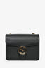 Gucci Black Leather GG Interlocking Small Chain Crossbody Bag