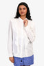Ba&sh White Ruffled Collar Top Size 2