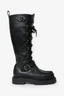 Hermès Black Leather Landscape Boot Size 37.5