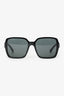 Pre-Loved Chanel™ Black Frame Logo Polarized Square Sunglasses