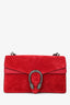 Gucci Red Suede 'Dionysus' Medium Shoulder Bag