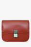 Celine Red Leather Medium 'Box' Crossbody Bag