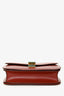 Celine Red Leather Medium 'Box' Crossbody Bag