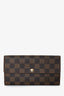 Louis Vuitton 2009 Damier Ebene Sarah Wallet
