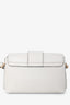 Burberry White Leather Buckle Crossbody Bag
