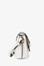 Burberry White Leather Buckle Crossbody Bag