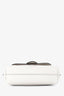 Burberry White Leather Buckle Crossbody Bag
