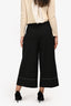 Alexander Wang Black/White Tie-Up Wide Leg Trousers Size 4