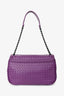 Bottega Veneta Purple Intrecciato Leather 'Rialto' Bag