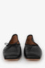 Mansur Gavriel Black Leather Square Toe Ballerina Flats Size 40