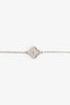 Van Cleef & Arpels 18K White Gold Diamond Sweet Alhambra Bracelet