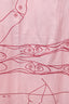 Hermès Pink/Blue Silk 'Le Pegase d'Hermes' Shawl 140