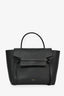 Celine Black Leather Micro Belt Bag With Strap