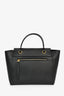 Celine Black Leather Micro Belt Bag With Strap