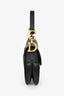 Christian Dior 2021 Black Leather Small Saddle Bag