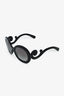 Prada Black Round Classic Spiral Sunglasses