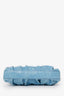 Elleme Blue Leather Pleated Shoulder Bag