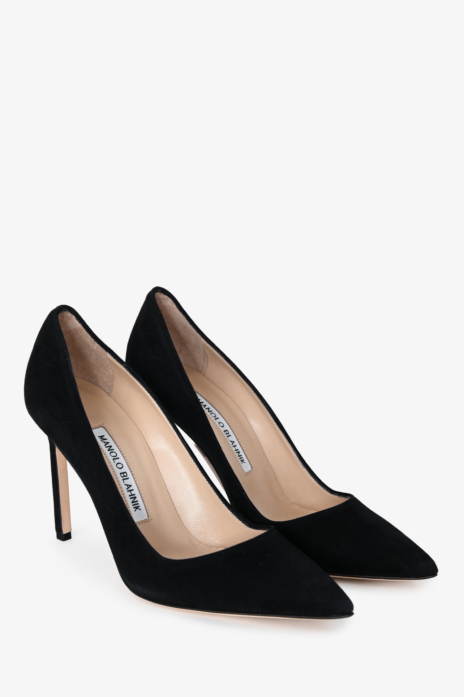 Manolo Blahnik Black Suede Pumps Size 36.5 – Mine & Yours