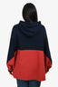 Marni Navy/Red Bat Sleeve Hoodie Size 36