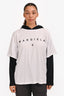 MM6 Maison Margiela White/Black 'Margiela 6' Hoodie Size 16