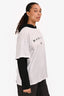 MM6 Maison Margiela White/Black 'Margiela 6' Hoodie Size 16