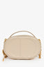 Christian Dior 2023 Beige Leather Oval Camera Crossbody Bag