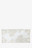 Christian Dior 2022 Metallic & White Canvas Medium Book Tote
