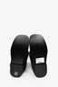 The Attico Black Leather 'Robin' Combat Boots Size 38